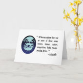 Aristoteles filosofische citaten kaart (Gele Bloem)