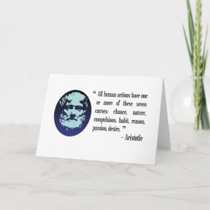 Aristoteles filosofische citaten kaart