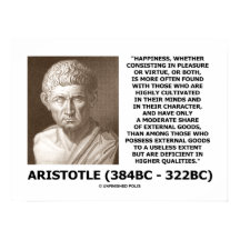 Aristoteles Geluk gekweekte Minds Karakter