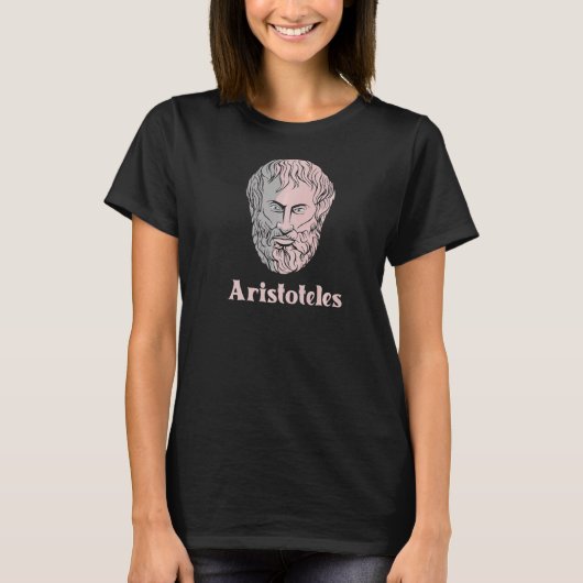 Aristoteles Greek Philosopher Philosophy Ancient G T-shirt (Voorkant)