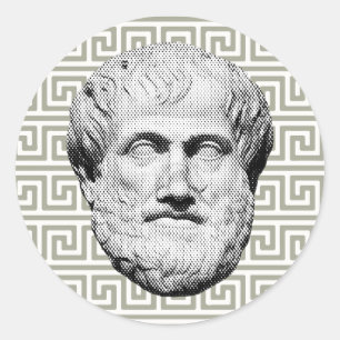 Aristoteles Griekse filosoof Ronde Sticker