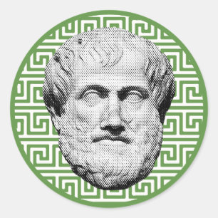 Aristoteles Griekse Filosoof Ronde Sticker