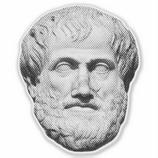 Aristoteles Griekse Filosoof Sticker (Voorkant)