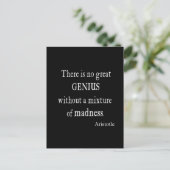 Aristoteles Grote Geniuswaanzin Briefkaart (Staand voorkant)