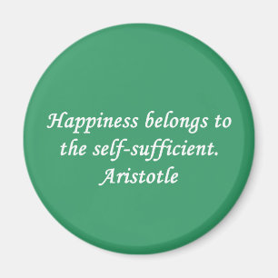 Aristoteles Happiness Quote Magnet