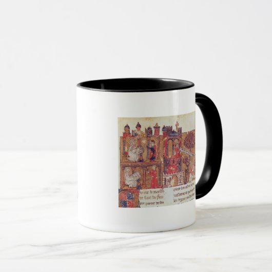 Aristoteles instrueert Alexander de Grote in Mok (Voorkant rechts)