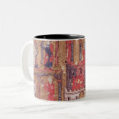 Aristoteles instrueert Alexander de Grote in Tweekleurige Koffiemok (Voorkant links)