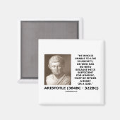 Aristoteles kan niet leven in de maatschappij Bees Magneet (Voorkant / Achterkant)