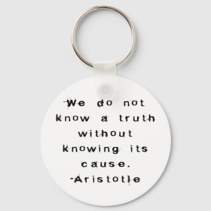 Aristoteles: Ken een Waarheid - een Sleutelhanger 