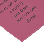 Aristoteles lente citaat decor voor thuis korte tafelloper (Hoek)