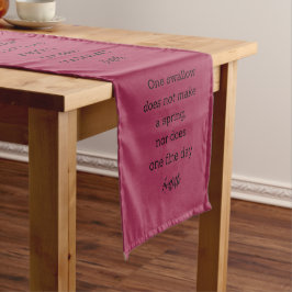 Aristoteles lente citaat decor voor thuis korte tafelloper