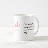 Aristoteles lente citaat decoratie voor thuis koffiemok (Voorkant rechts)