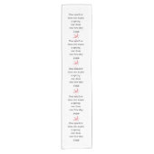 Aristoteles lente citaat decoratie voor thuis korte tafelloper (Voorkant)
