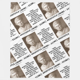 Aristoteles Man Best Animals Law Justice Worst Fleece Deken