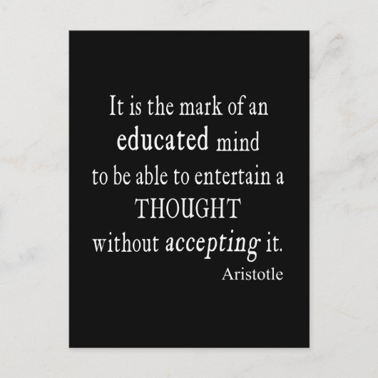  Aristoteles Onderwezen gedachtewisseling Briefkaart (Voorkant)