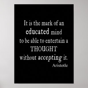  Aristoteles Onderwezen gedachtewisseling Poster