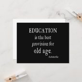  Aristoteles-onderwijs Beste ouderdom Kaart (Voorkant / Achterkant in situ)