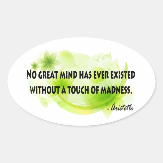 Aristoteles Ovale Sticker (Voorkant)