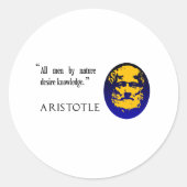 Aristoteles over kennis stickers (Voorkant)