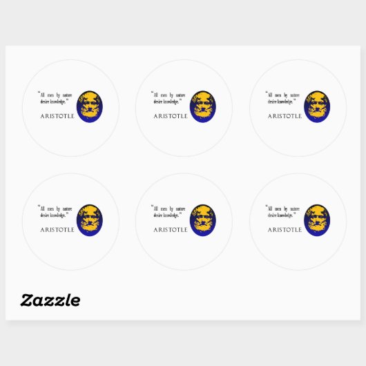 Aristoteles over kennis stickers (Vel)