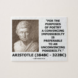 Aristoteles poëzie met onmogelijkheid Citaat Legpuzzel