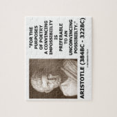 Aristoteles poëzie met onmogelijkheid Citaat Legpuzzel (Verticaal)