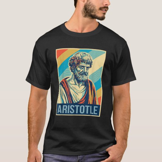 Aristoteles Poster Grieks filosoof T Shirt (Voorkant)