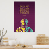 Aristoteles poster: Het echt goede en wijze persoo Poster (Keuken)
