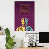 Aristoteles poster: Het echt goede en wijze persoo Poster (Thuiskantoor)