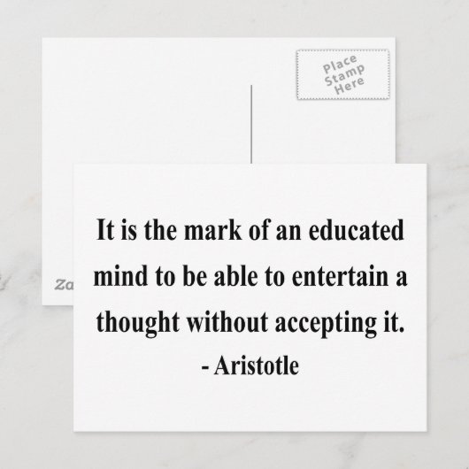 Aristoteles Quote 1a Briefkaart (Voorkant / Achterkant)