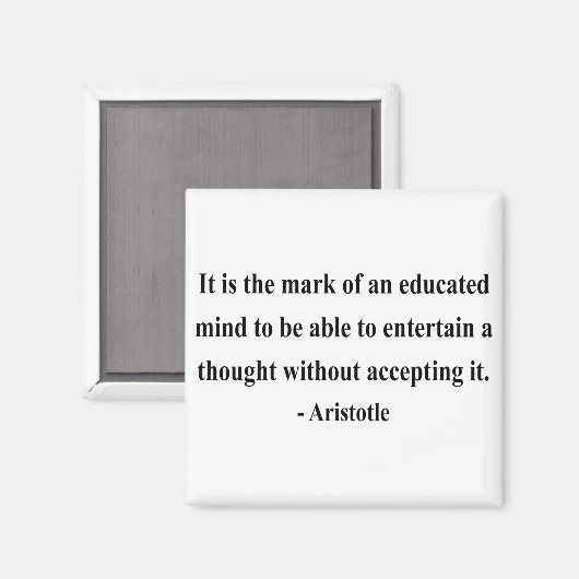 Aristoteles Quote 1a Magneet (Voorkant / Achterkant)