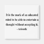 Aristoteles Quote 1a Magneet (Voorkant)