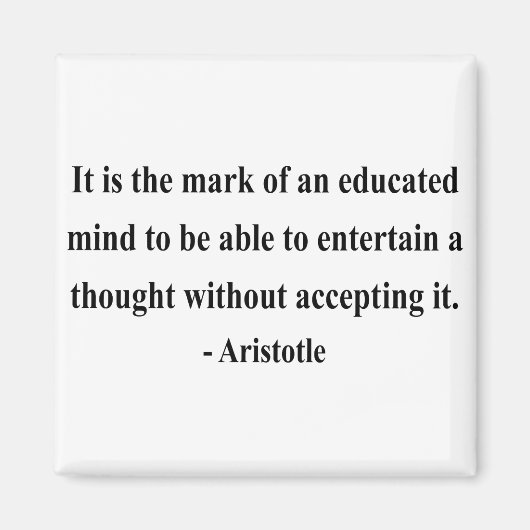 Aristoteles Quote 1a Magneet (Voorkant)