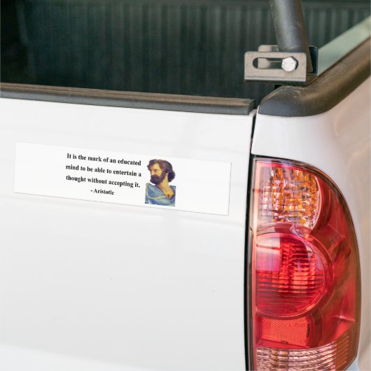 Aristoteles Quote 1b Bumpersticker (Op Truck)