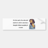 Aristoteles Quote 1b Bumpersticker (Voorkant)