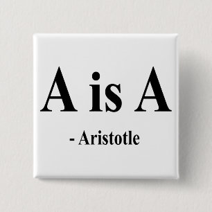 Aristoteles Quote 2a Vierkante Button 5,1 Cm