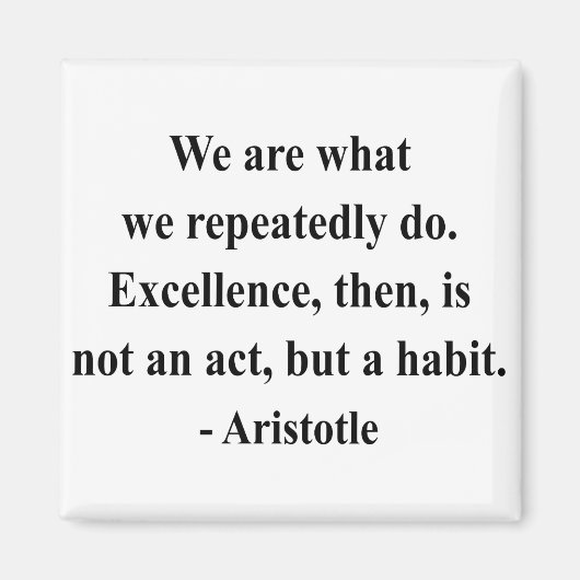 Aristoteles Quote 4a Magneet (Voorkant)