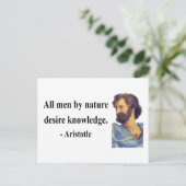 Aristoteles Quote 6b Briefkaart (Staand voorkant)