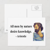 Aristoteles Quote 6b Briefkaart (Voorkant / Achterkant)