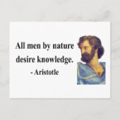 Aristoteles Quote 6b Briefkaart (Voorkant)