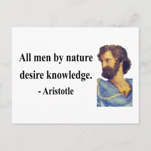 Aristoteles Quote 6b Briefkaart (Voorkant)