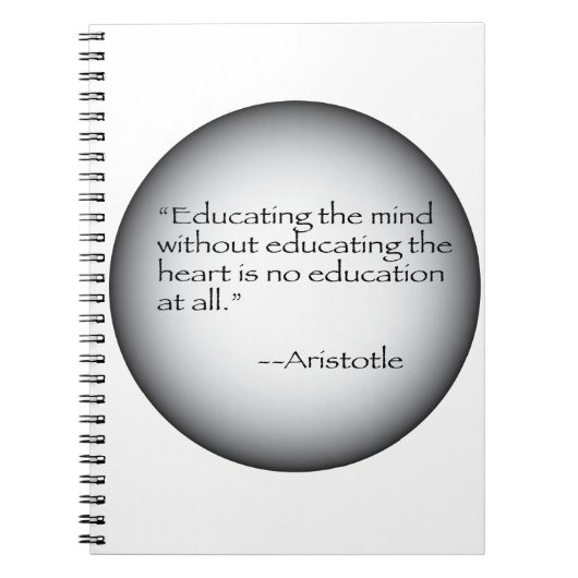 Aristoteles Quote Notitieboek (Voorkant)