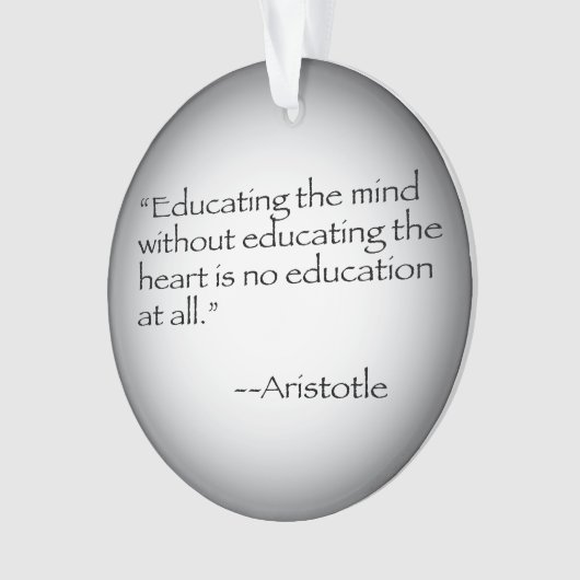 Aristoteles Quote Ornament (voorkant)
