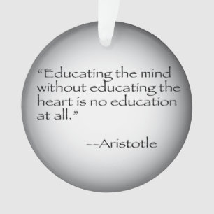 Aristoteles Quote Ornament