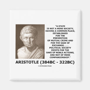 Aristoteles staat niet meer dan een samenleving no magneet