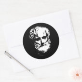 Aristoteles-Stickers Ronde Sticker (Envelop)