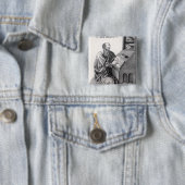 Aristoteles Vierkante Button 5,1 Cm (In situ)