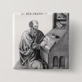 Aristoteles Vierkante Button 5,1 Cm (Voorkant)