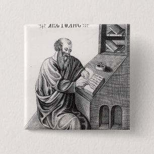 Aristoteles Vierkante Button 5,1 Cm