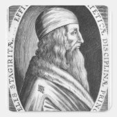 Aristoteles Vierkante Sticker (Voorkant)